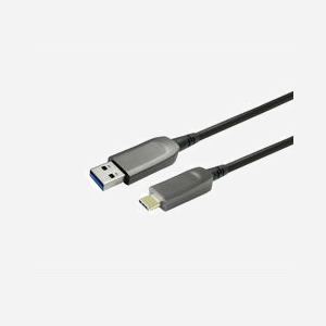 Câble USB Vivolink PROUSBCAMMOP20 USB-C vers USB-A 20m fibre optique USB 3.2 Gen 1 compatible Logitech noir