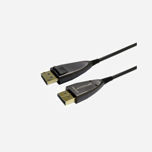 Câble DisplayPort 1.4 optique Vivolink PRODPOP20 20m 8K@60Hz ultra-flexible 4mm noir pour longue distance