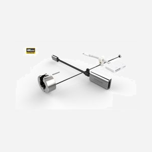 Adaptateur Vivolink PROADRING10S USB-C vers HDMI 4K@60Hz aluminium argent avec anneau multi-adaptateurs pour salle de réunion