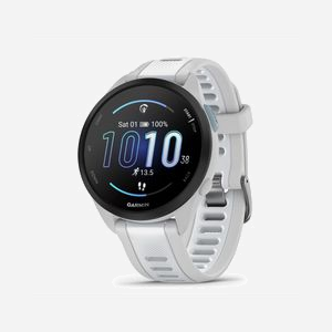 Montre GPS Garmin Forerunner 165 écran AMOLED 1.2" 390x390 pixels tactile 43mm 4GB mémoire bracelet silicone gris