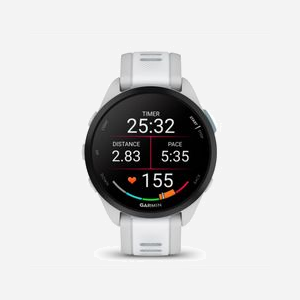 Montre GPS Garmin Forerunner 165 écran AMOLED 1.2" 390x390 pixels tactile 43mm 4GB mémoire bracelet silicone gris - Miniature 2