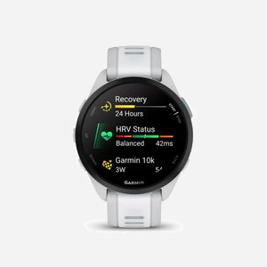 Montre GPS Garmin Forerunner 165 écran AMOLED 1.2" 390x390 pixels tactile 43mm 4GB mémoire bracelet silicone gris - Miniature 4