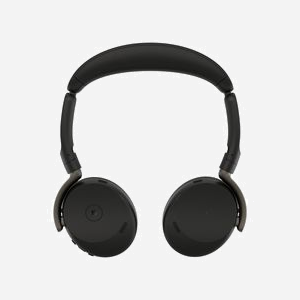 Casque sans fil Jabra Evolve3 65 Flex Bluetooth USB Type-A réduction de bruit adaptative IA arceau pliable noir - Miniature 4