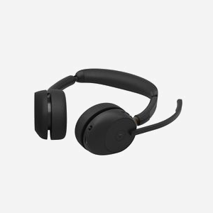 Casque Jabra Evolve3 65 sans fil Bluetooth USB Type-C arceau avec 3 microphones réduction de bruit adaptative noir - Miniature 5