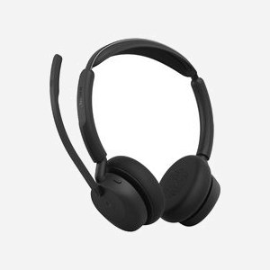 Casque Jabra Evolve3 45 sans fil Bluetooth USB Type-A arceau bureau 3 microphones perche ajustable noir - Miniature 3