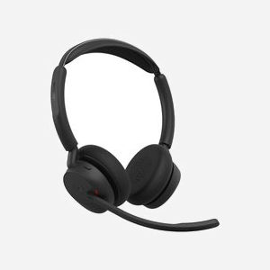 Casque sans fil Jabra Evolve3 45 Bluetooth USB Type-C arceau 3 microphones pour bureau et centre d'appels noir - Miniature 1