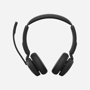 Casque sans fil Jabra Evolve3 45 Bluetooth USB Type-C arceau 3 microphones pour bureau et centre d'appels noir - Miniature 5