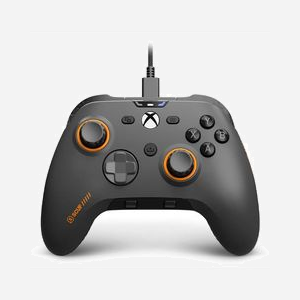 Manette Scuf Gaming Valor filaire USB avec palettes arrière TMR et gâchettes instantanées pour Xbox Series X/S/One et PC gris acier