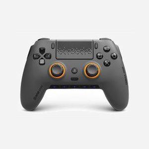 Manette Corsair SCUF Omega Gris Bluetooth/USB 2.4GHz avec palettes arrière joysticks TMR gâchettes instantanées pour PlayStation 5 et PC