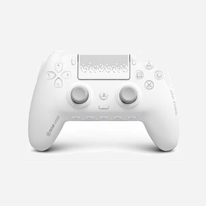 Manette Corsair SCUF Omega Blanc Bluetooth/USB 2.4GHz PlayStation 5 PC avec palettes TMR joysticks Omron