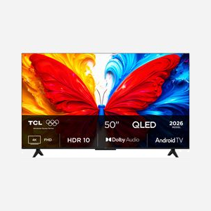 Téléviseur TCL S5L 50S5L 50" 127cm 4K Ultra HD QLED Smart TV WiFi 300 cd/m² PPI 1000 DVB-T2/S2/C noir