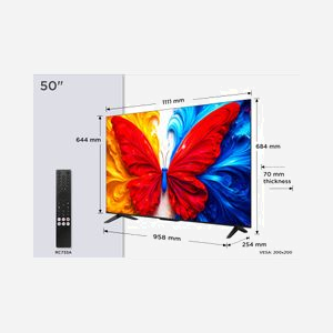 Téléviseur TCL S5L 50S5L 50" 127cm 4K Ultra HD QLED Smart TV WiFi 300 cd/m² PPI 1000 DVB-T2/S2/C noir - Miniature 4