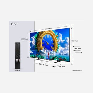 Téléviseur TCL A400 65A400 65" 165cm 4K Ultra HD QLED Smart TV WiFi 700 cd/m² PPI 4500 DVB-T2/S2/C noir - Miniature 4