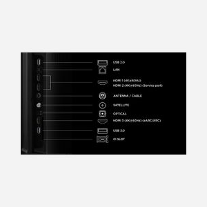 Téléviseur TCL P7L 65P7L 65" 165cm QLED 4K Ultra HD 3840x2160 Smart TV WiFi 400cd/m² PPI 3500 DVB-T2/S2/C noir - Miniature 5
