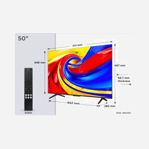 Téléviseur TCL P7L 50P7L 127 cm (50") 4K Ultra HD QLED Smart TV WiFi 400 cd/m² PPI 3500 DVB-T2/S2/C noir - Miniature 4
