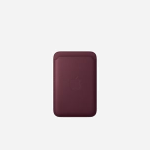 Porte-cartes Apple en tissage fin avec MagSafe pour iPhone 3 cartes compatible Localiser coloris Bordeaux