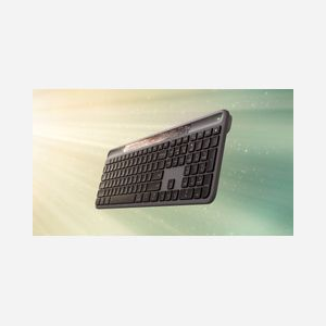 Clavier Logitech Signature Slim Solar K980 sans fil RF Bluetooth QWERTZ Suisse rechargement solaire graphite - Miniature 2