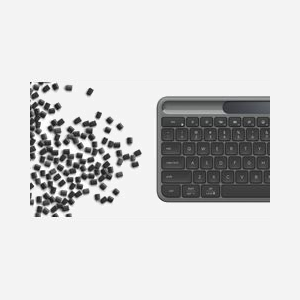 Clavier Logitech Signature Slim Solar K980 sans fil RF Bluetooth QWERTZ Suisse rechargement solaire graphite - Miniature 4