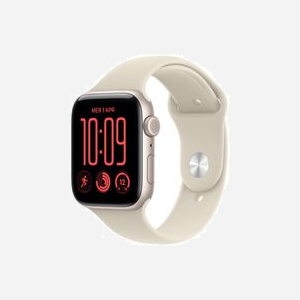 Apple Watch SE 3ème génération OLED 44mm 368x448 pixels écran tactile GPS WiFi 5G coloris beige - Miniature 1
