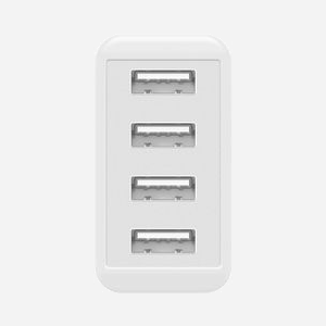 Chargeur secteur Goobay 44962 universel 4 ports USB 2.0 5V 3A 100-240V pour appareils mobiles blanc - Miniature 3