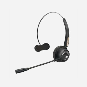 Casque MediaRange MROS305 Bluetooth sans fil arceau 20-20000Hz portée 10m pour bureau et centre d'appels noir 55g - Miniature 1