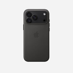 Coque Apple en tissage technique avec MagSafe pour iPhone 18 Pro Max polyester recyclé boutons aluminium noir