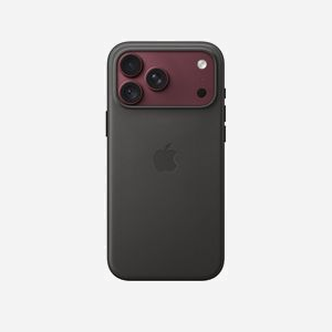 Coque Apple en tissage technique avec MagSafe pour iPhone 18 Pro Max polyester recyclé boutons aluminium noir - Miniature 2