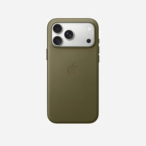Coque Apple en tissage technique polyester recyclé avec MagSafe pour iPhone 18 Pro Max coloris Olive