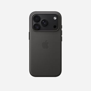 Coque Apple en tissage technique avec MagSafe pour iPhone 18 Pro polyester recyclé TPU boutons aluminium noir