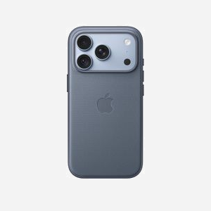 Coque Apple en tissage technique polyester recyclé avec MagSafe pour iPhone 18 Pro Bleu chambray MKD54ZM/A