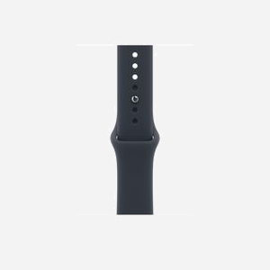 Bracelet Apple Sport 46mm taille M/L en fluoroélastomère bleu marine avec fermeture à clou et passant