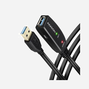 Câble extension USB actif Axagon ADR-305 USB 3.2 Gen 1 Type-A mâle vers Type-A femelle 5m 5Gbit/s noir - Miniature 2