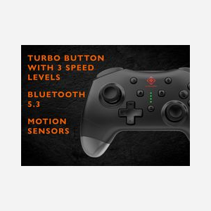 Manette Deltaco Gaming GAM-183 sans fil Bluetooth/USB pour Nintendo Switch et iOS avec batterie 8h noir - Miniature 3