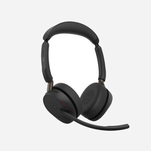 Casque Jabra Evolve3 65 sans fil Bluetooth USB Type-C arceau avec réduction de bruit adaptative 4 microphones noir