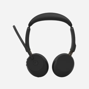 Casque Jabra Evolve3 65 sans fil Bluetooth USB Type-A arceau avec 3 microphones réduction de bruit adaptative noir - Miniature 3