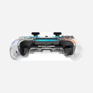 Manette de jeu Deltaco Gaming GAM-169-T Bluetooth/USB multiplateforme Android iOS Nintendo Switch PC PS4 batterie 1000mAh transparente - Miniature 5
