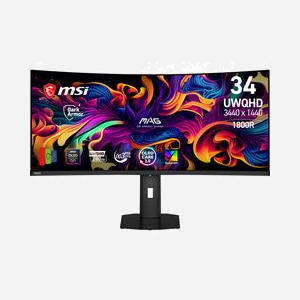 Écran MSI MAG 341CQP QD-OLED X28 34" 3440x1440 UWQHD 180Hz 0.03ms HDMI 2.1 DisplayHDR True Black 500 noir - Miniature 1