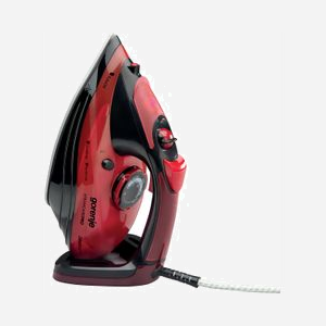 Fer à repasser Gorenje SIH2800BF 2800W vapeur et sec semelle céramique câble 2,5m noir et rouge - Miniature 2