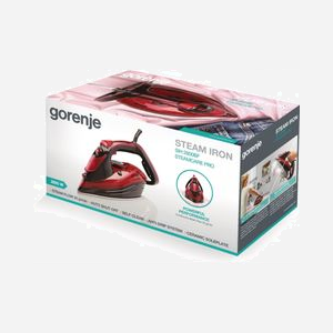 Fer à repasser Gorenje SIH2800BF 2800W vapeur et sec semelle céramique câble 2,5m noir et rouge - Miniature 3