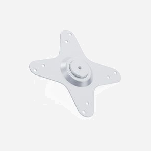 Support de plafond WANBO plaque d'adaptation universelle 170x170x10mm aluminium argent pour projecteur - Miniature 2