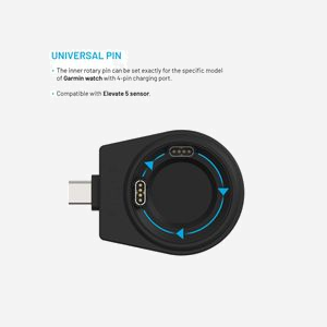 Chargeur FIXED FIXDW-GA-BK pour smartwatch USB intérieur câble 1m noir compatible montres connectées - Miniature 4