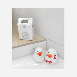 Radio portable Soundmaster DAB60WE numérique DAB+ FM 3W RMS batterie Li-Ion 1200mAh blanche étanche - Miniature 4