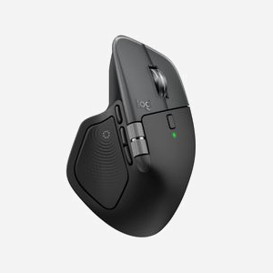 Souris Logitech MX Master 4 for Mac Bluetooth Laser 8000 DPI 8 boutons programmables droitier argent - Miniature 1