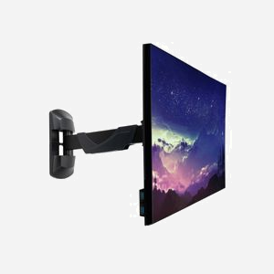 Support mural Lindy 40713 pour écran 10-26" VESA 75x75-100x100mm charge 20kg rotation 360° noir