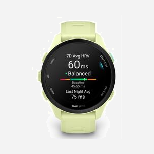 Montre GPS Garmin Forerunner 70 écran AMOLED 1.2" 390x390 pixels tactile 43mm bracelet silicone citron vert 40g - Miniature 5