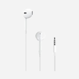 Écouteurs Apple EarPods avec fil jack 3.5mm intra-auriculaires pour musique et usage quotidien blanc - Miniature 1