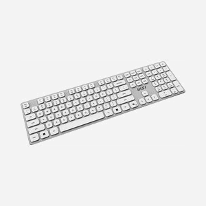 Clavier mécanique MSI FORGE K210 W COMBO sans fil USB QWERTY US avec souris incluse blanc pour bureau - Miniature 5