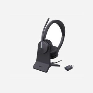 Casque sans fil Yealink WH64 Hybrid DECT/Bluetooth double connectivité portée 150m avec station de charge