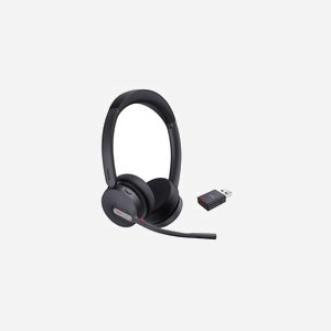Casque sans fil Yealink WH64 Hybrid DECT/Bluetooth double connectivité portée 150m avec station de charge - Miniature 2