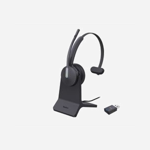Casque Yealink WH64 Hybrid Mono DECT Bluetooth avec station de charge portée 150m Acoustic Shield 2.0